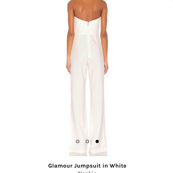 Nookie Glamour Strapless Jumpsuit sz S - Picture 3 of 10